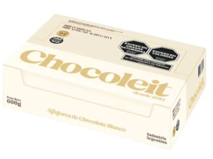 Estuche Alfajor Chocoleit Blanco x 6u.