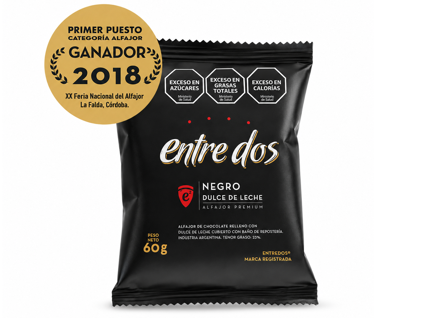 Caja exhibidora x12u. Negro Entre Dos 60grs.