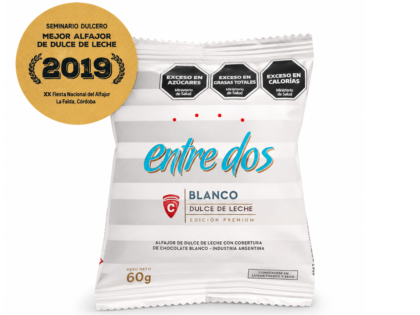 Caja exhibidora x12u. Blanco Entre Dos 60grs.