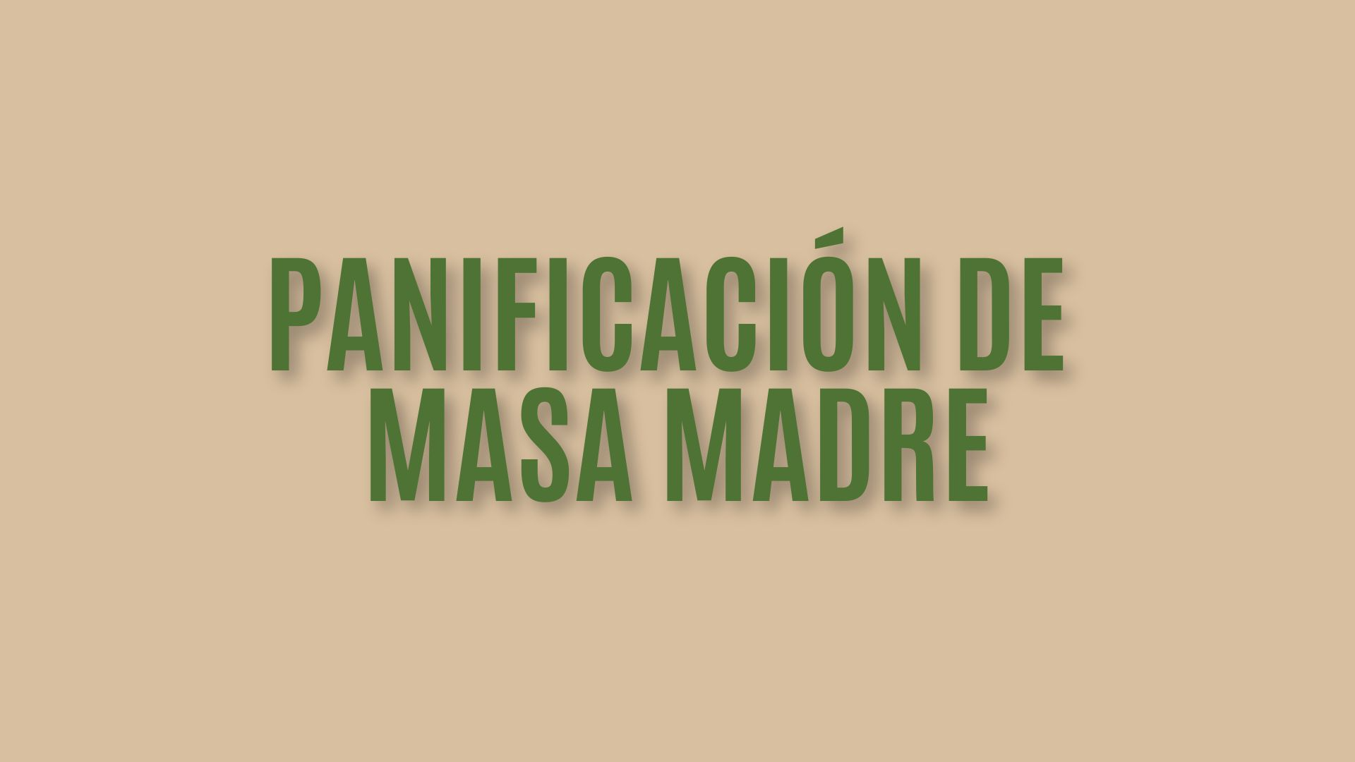 Panificación de Masa Madre