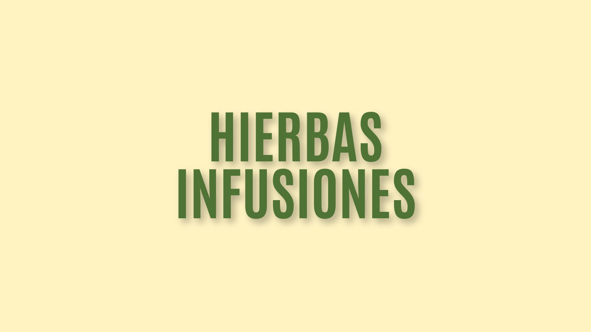 Hierbas/Infusiones