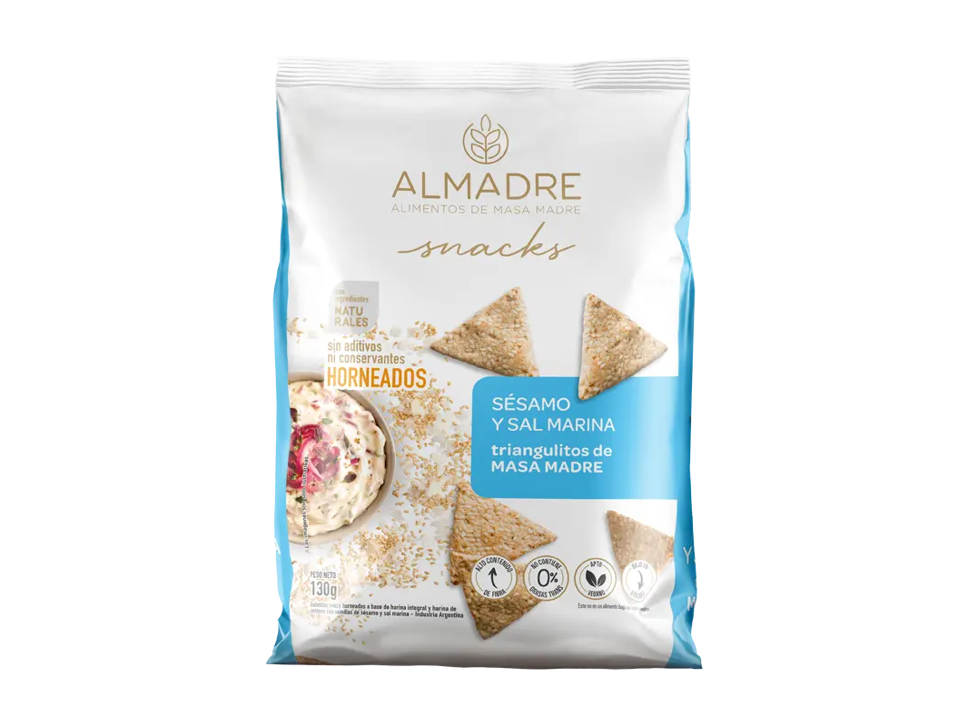 SNACKS DE MASA MADRE SÉSAMO Y SAL MARINA