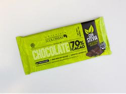 BARRA DE CHOCOLATE 70% CACAO CON STEVIA