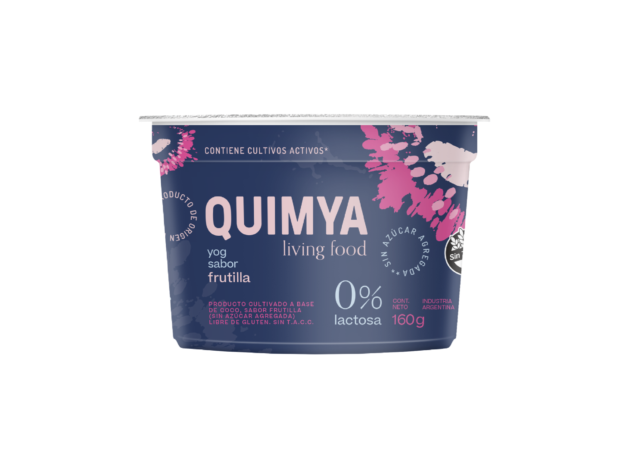 YOGURT A BASE DE COCO SIN AZÚCAR FRUTILLA