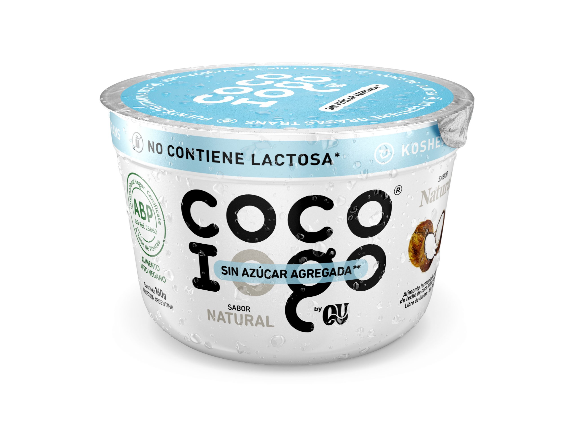 YOGURT A BASE DE COCO SIN AZÚCAR NATURAL