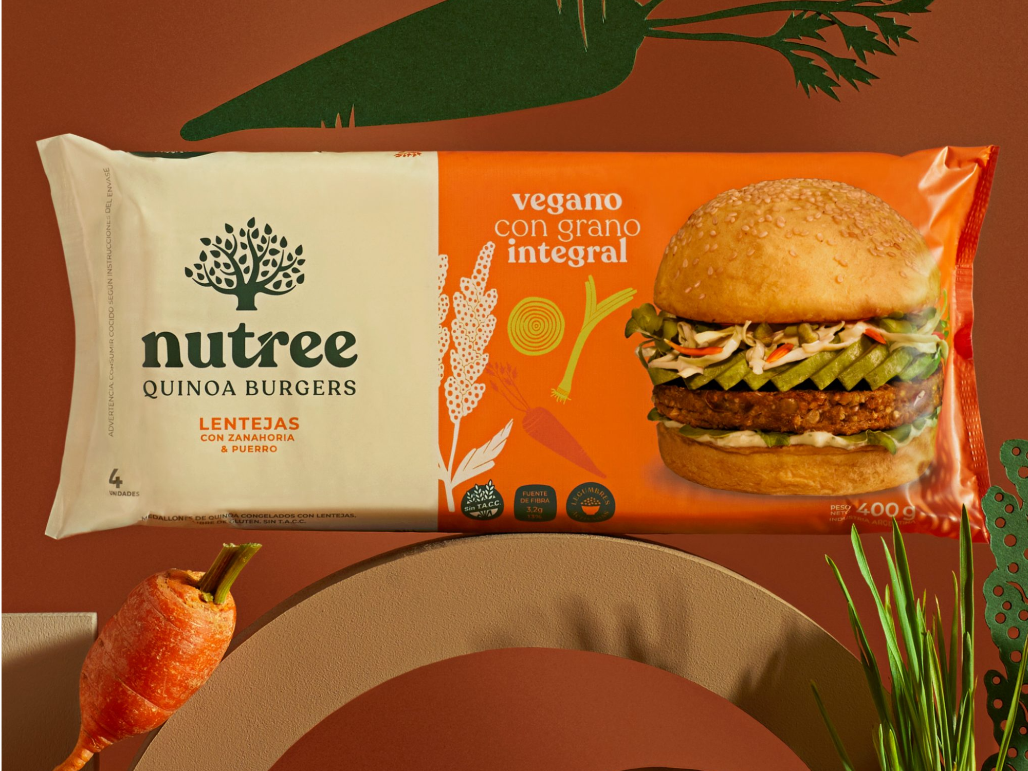 MEDALLÓN DE QUINOA Y LENTEJAS