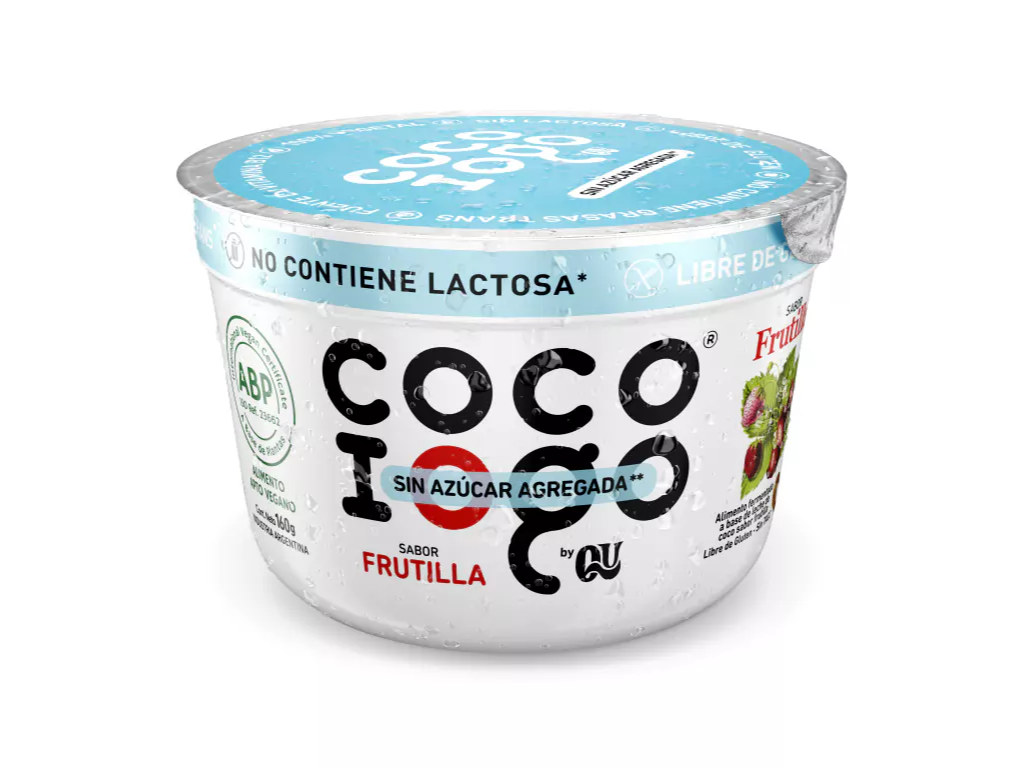 YOGURT A BASE DE COCO SIN AZÚCAR FRUTILLA
