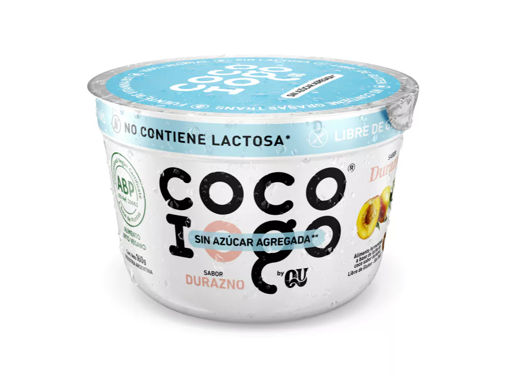 YOGURT A BASE DE COCO SIN AZÚCAR DURAZNO