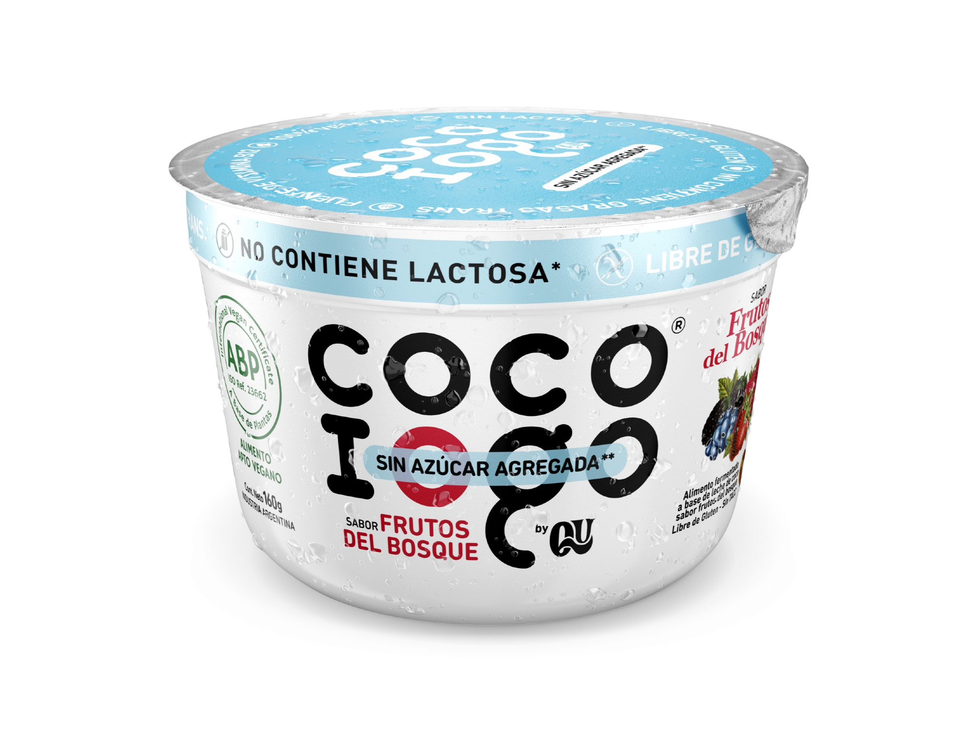 YOGURT A BASE DE COCO SIN AZÚCAR FRUTOS DEL BOSQUE