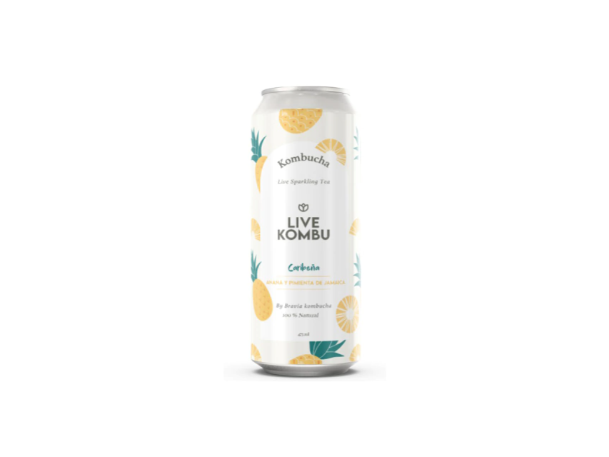 KOMBUCHA ANANÁ Y PIMIENTA DE JAMAICA (CARIBEÑA)