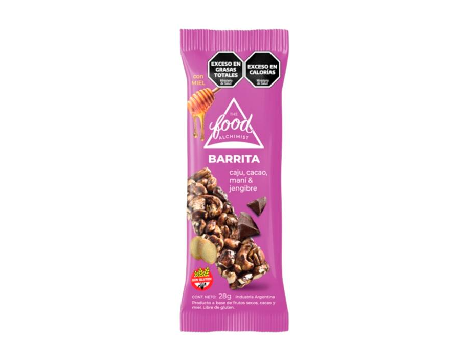 BARRITA DE CAJÚ, CACAO, MANÍ & JENGIBRE