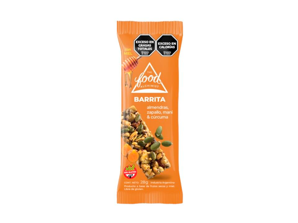 BARRITA DE ALMENDRAS, ZAPALLO, MANÍ & CÚRCUMA