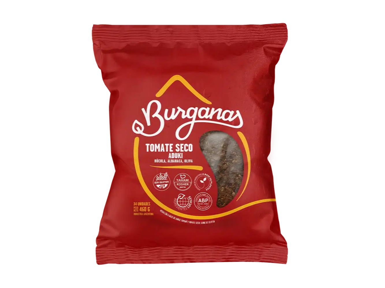 MEDALLÓN TOMATE SECO - ADUKI - RÚCULA - ALBAHACA - OLIVA