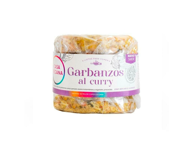 MEDALLONES DE GARBANZO AL CURRY