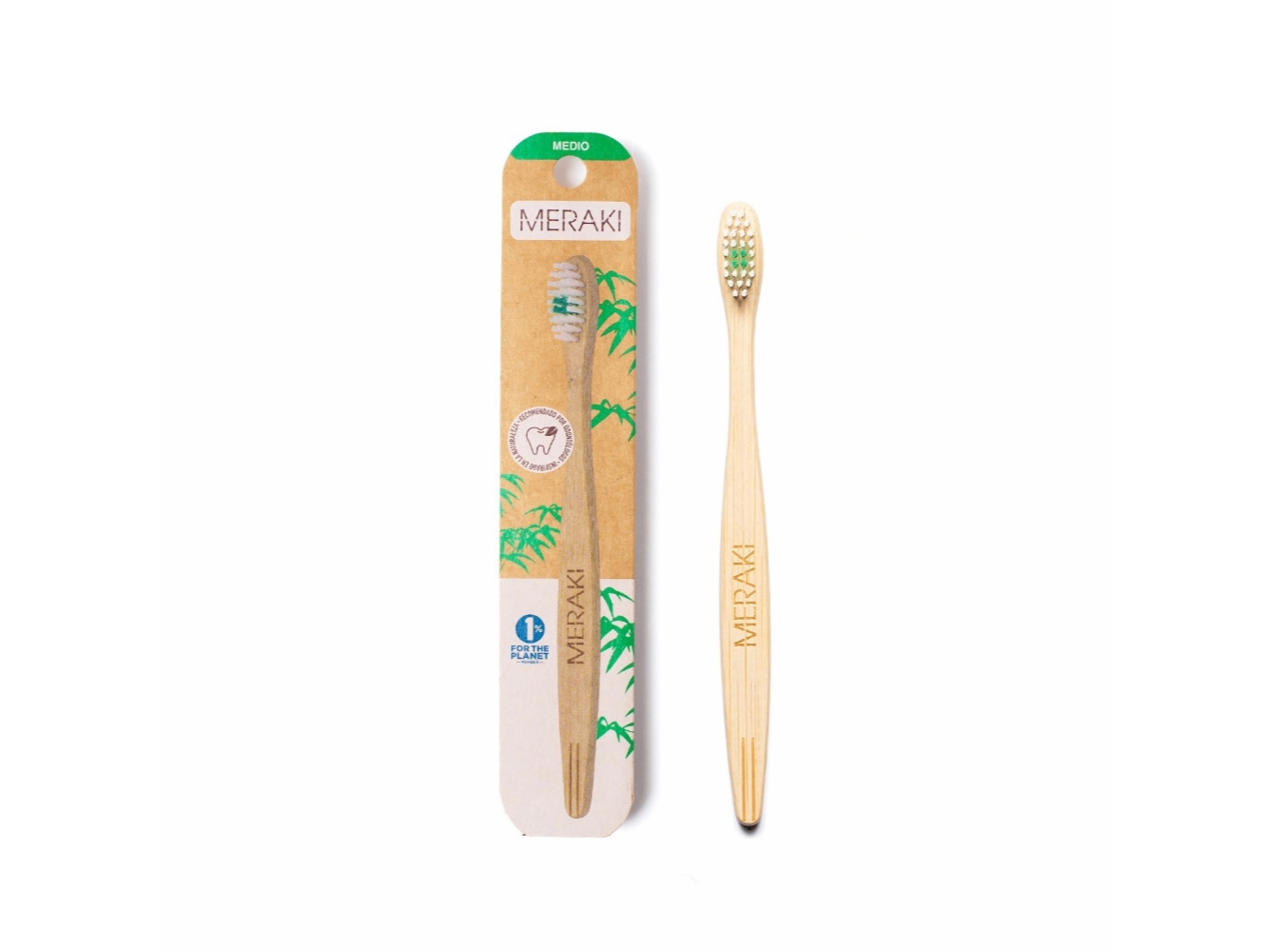 CEPILLO DE DIENTES DE BAMBÚ - MEDIO