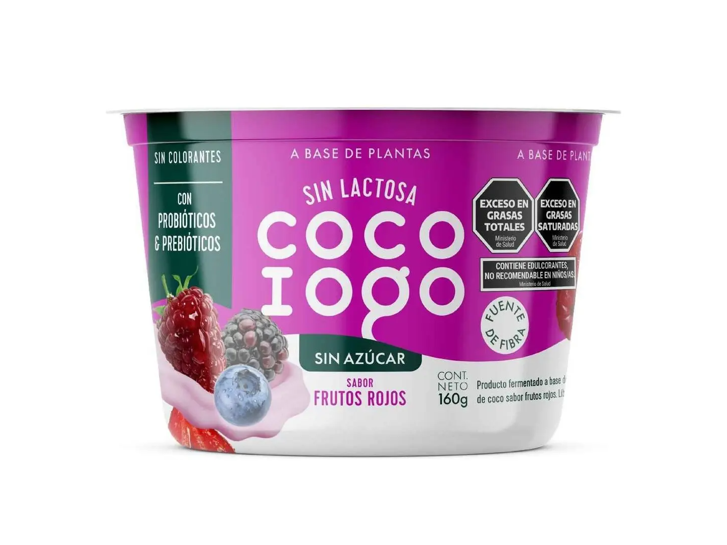 YOGURT A BASE DE COCO SIN AZÚCAR FRUTOS DEL BOSQUE