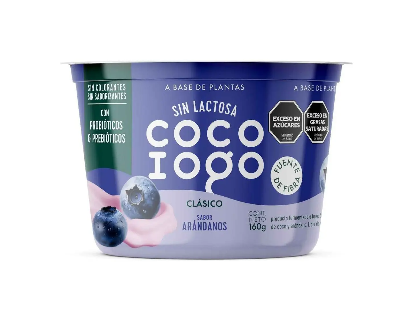 YOGURT A BASE DE COCO ARÁNDANOS