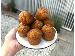 Mini muffins zanahoria y naranja - 9u