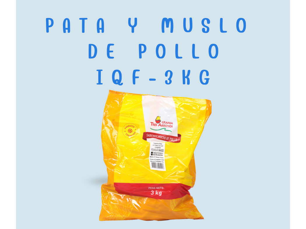 Pata y Muslo 3kg- Granja tres arroyos