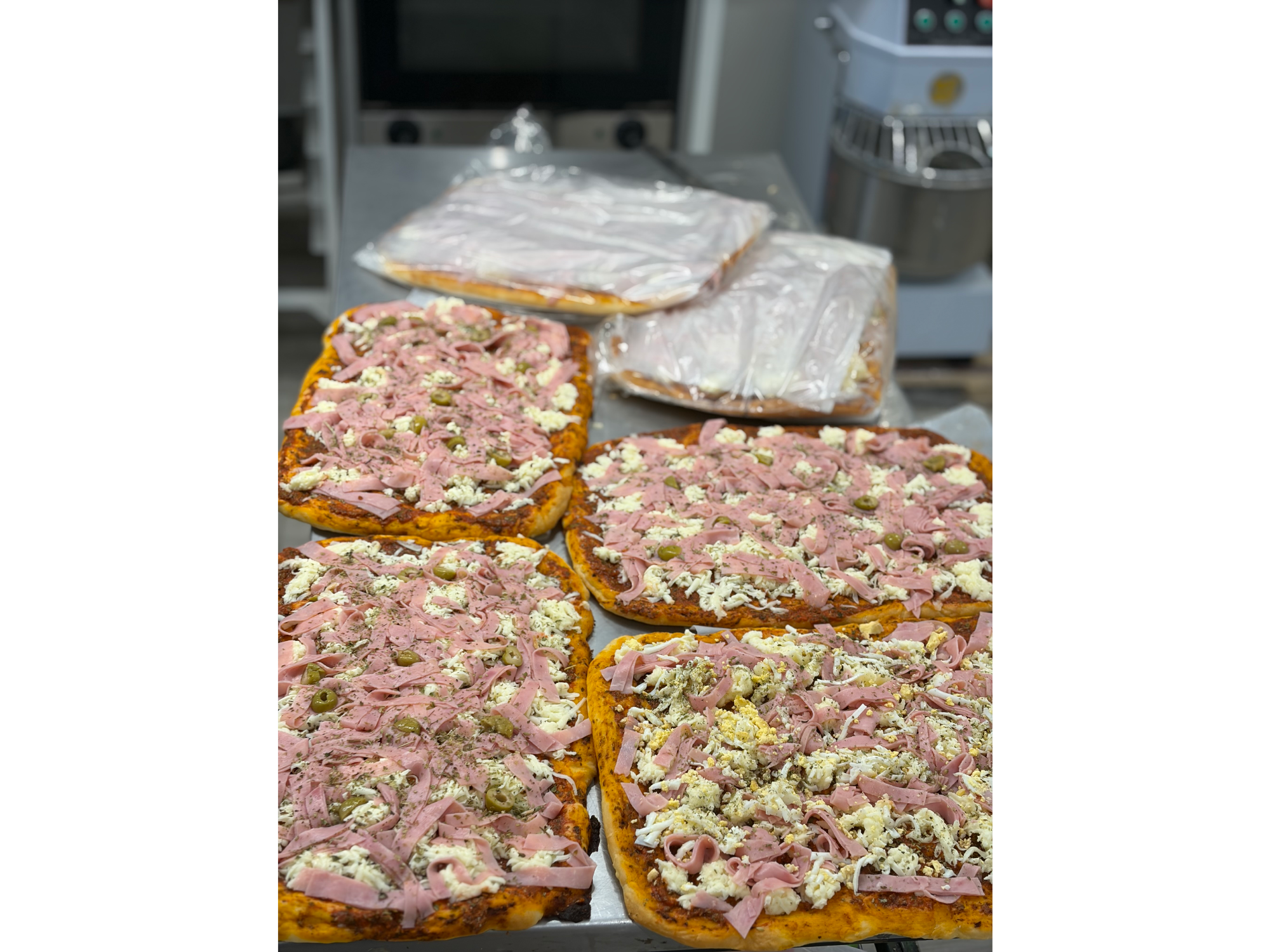 Pizzas rectangulares