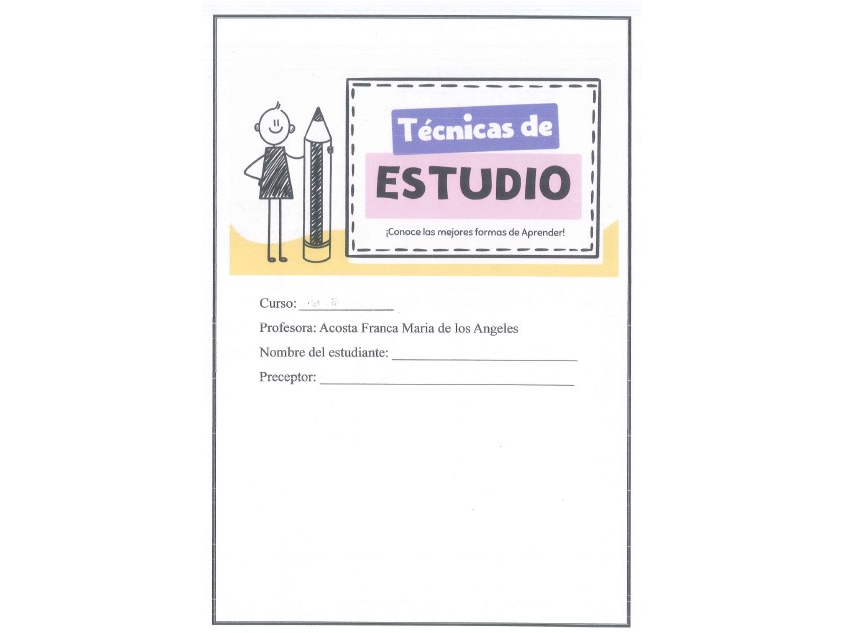 TÈCNICAS DE ESTUDIO  3- Prof María Acosta