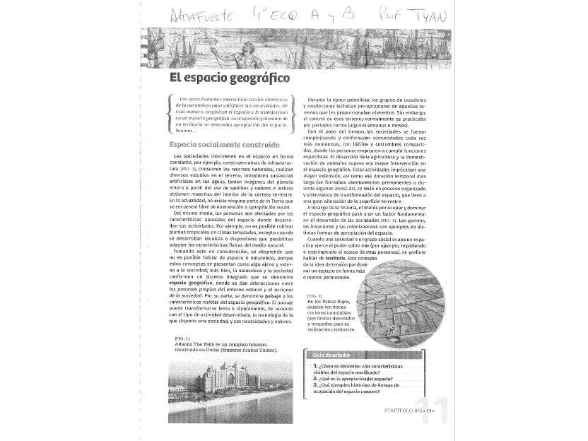 GEOGRAFÍA 4 ECO AyB - Porf Tyan