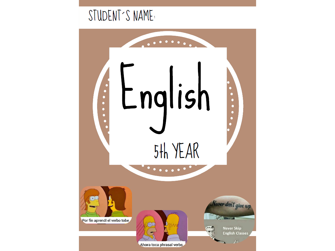 INGLÉS 5° - Prof Miriam Villalba