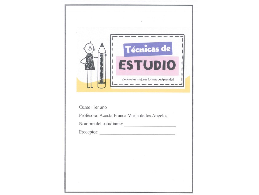 TÈCNICAS DE ESTUDIO - Prof María Acosta