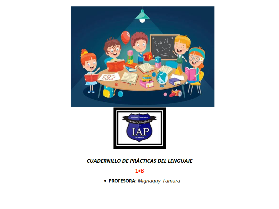 PRÁCTICAS DEL LENGUAJE - Prof Tamara Mignaqy