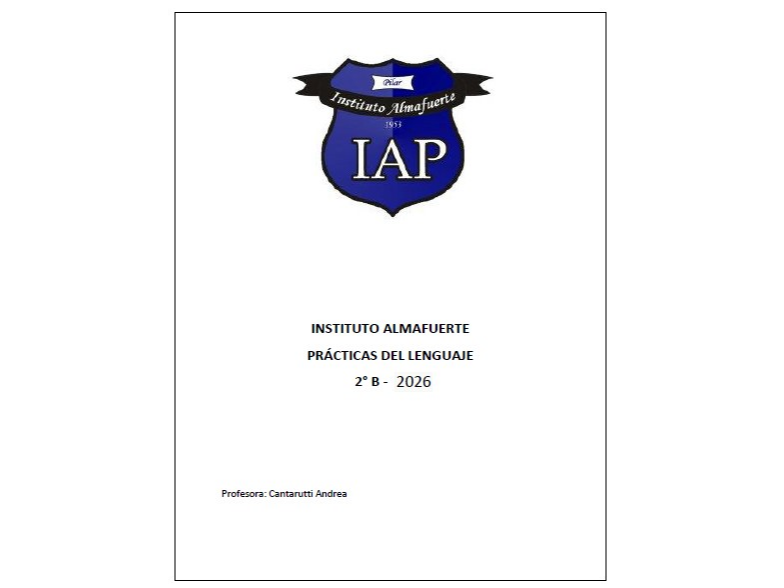 PRÁCTICAS DEL LENGUAJE 2DO B Prof Cantarutti