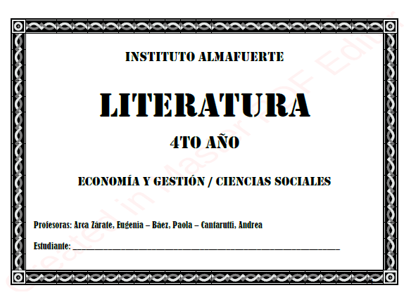 LITERATURA 4 - Prof Cantarutti