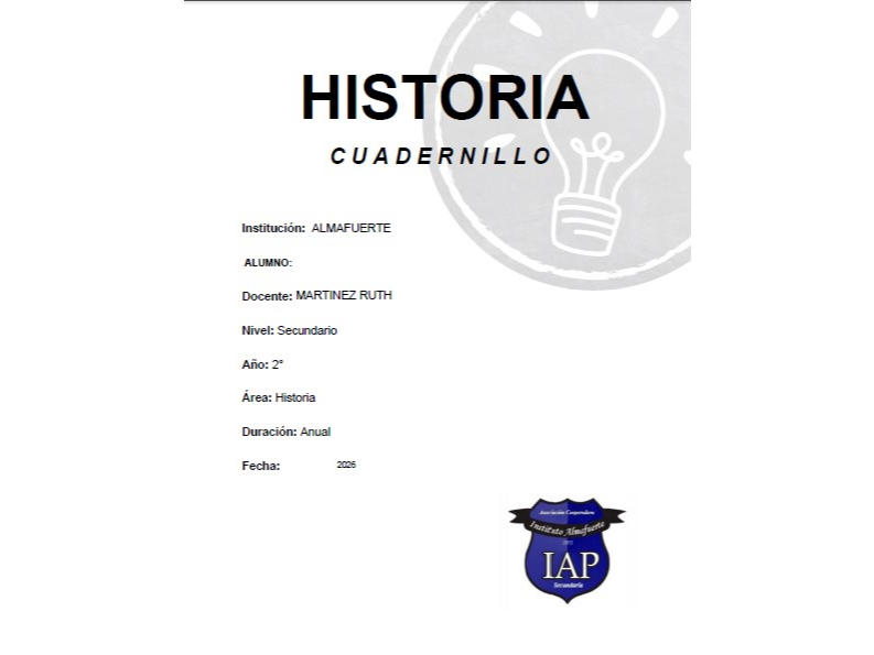 HISTORIA 2 - Prof Ruth Martinez