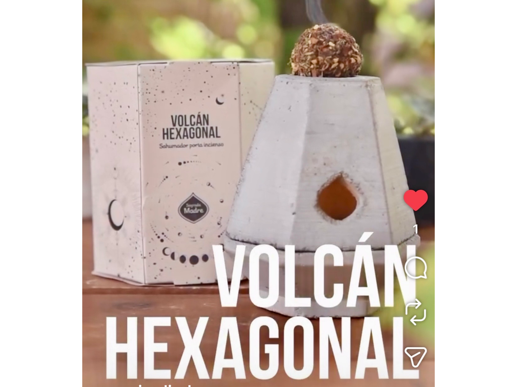 Volcán hexagonal sagrada madre