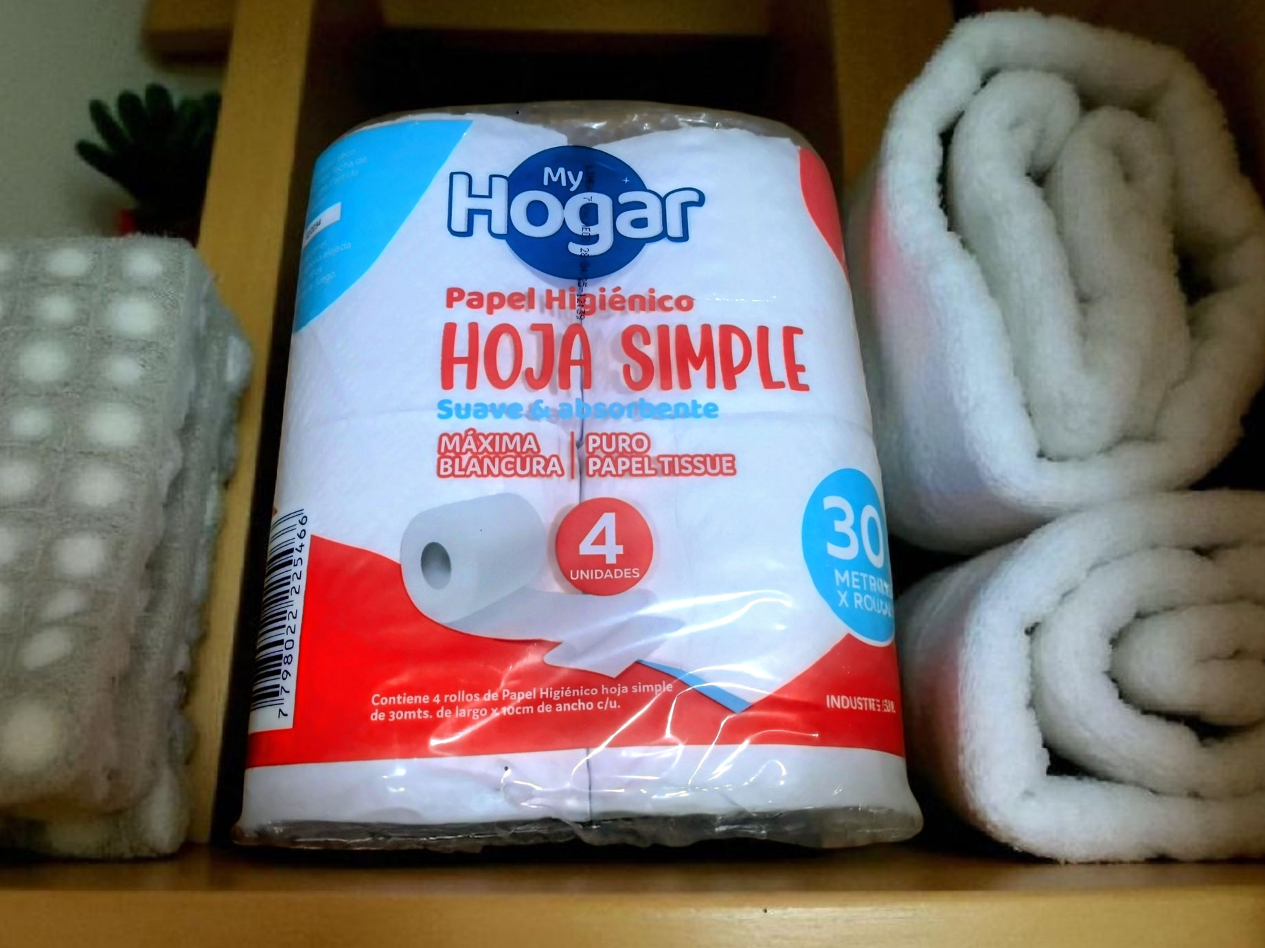 Papel higiénico simple 4 x 30mts