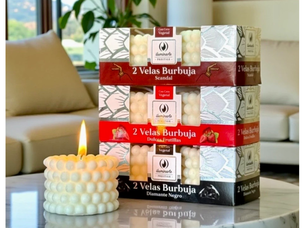 Velas Aromaticas Burbujas