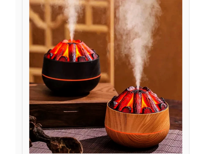 Humidificador fogata carbón