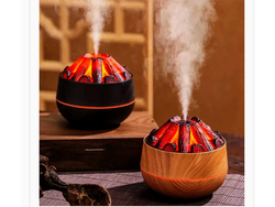 Humidificador fogata carbón