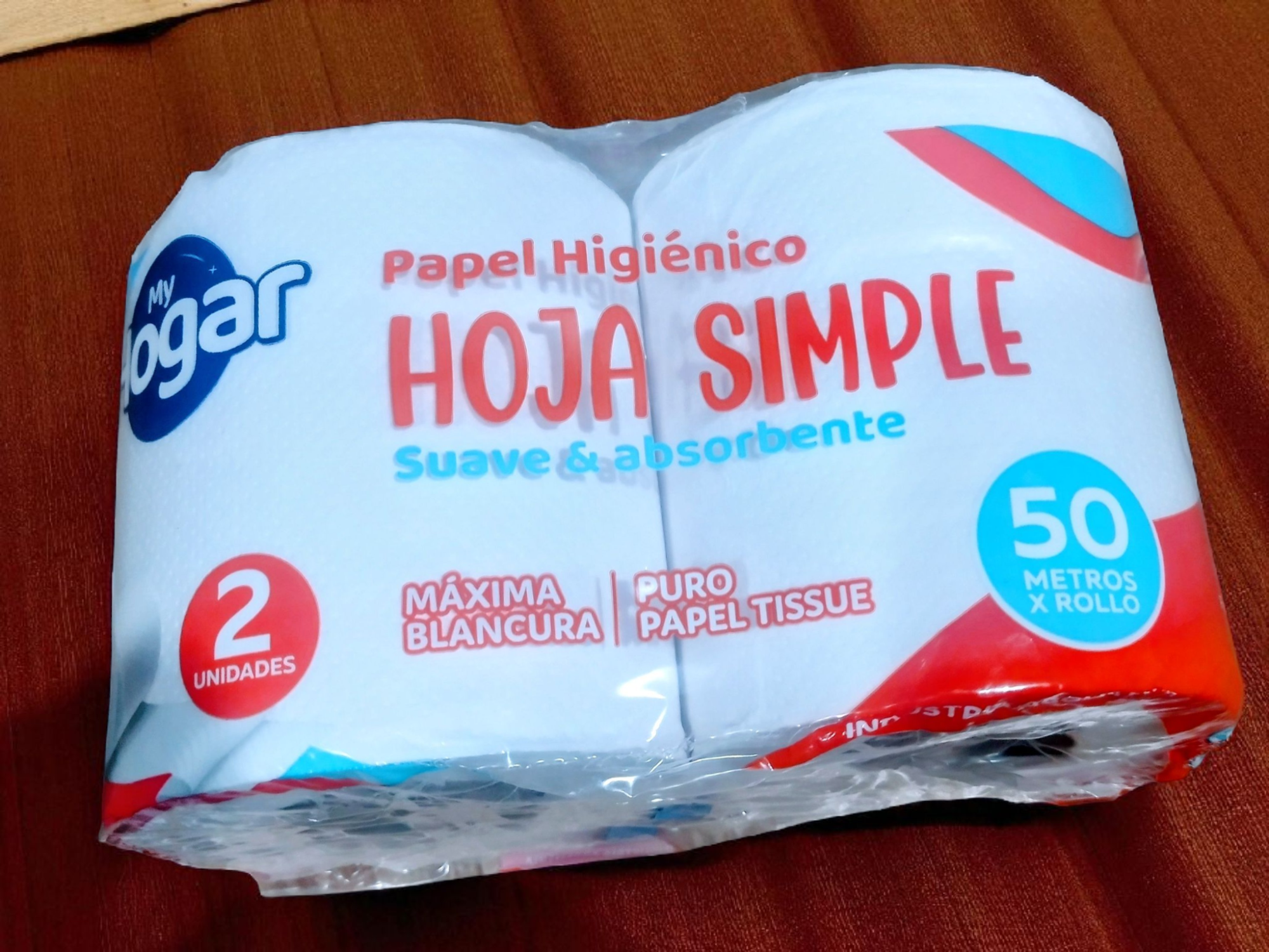 Papel higiénico 2 x 50 mts