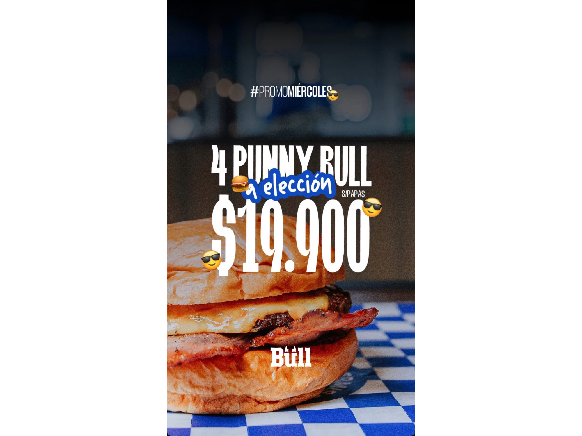 PROMO MIERCOLES -- PUNNY BULL
