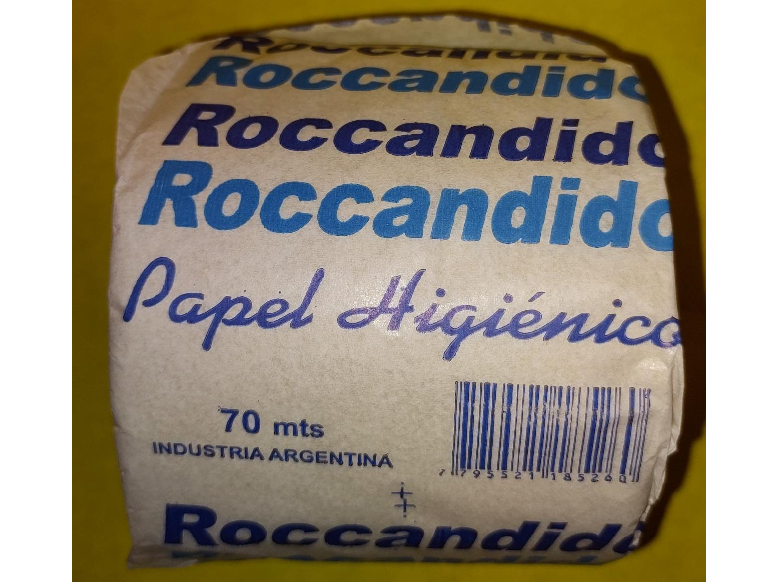 3 unidades Papel higiénico x1 rocandido 70mtr