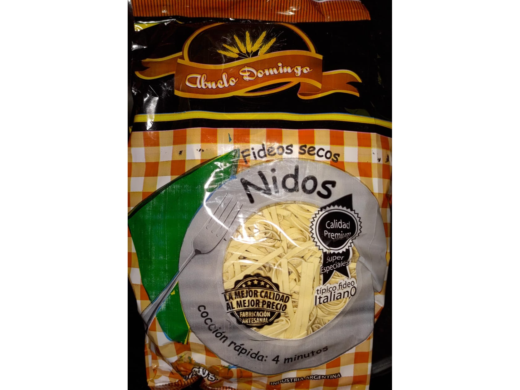 5 unidades Fideos nido abuelo domingo