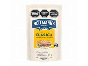 3 unidades Mayonesa hellmans 250gr