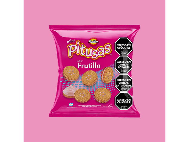 5 unidades Pitusas frutilla