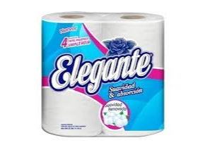 3 unidades Papel higiénico X4 elegante 30mtr