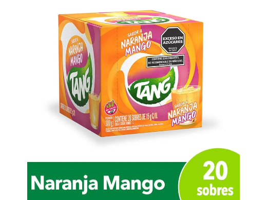 3 unidades Jugos Tang Naranja mango