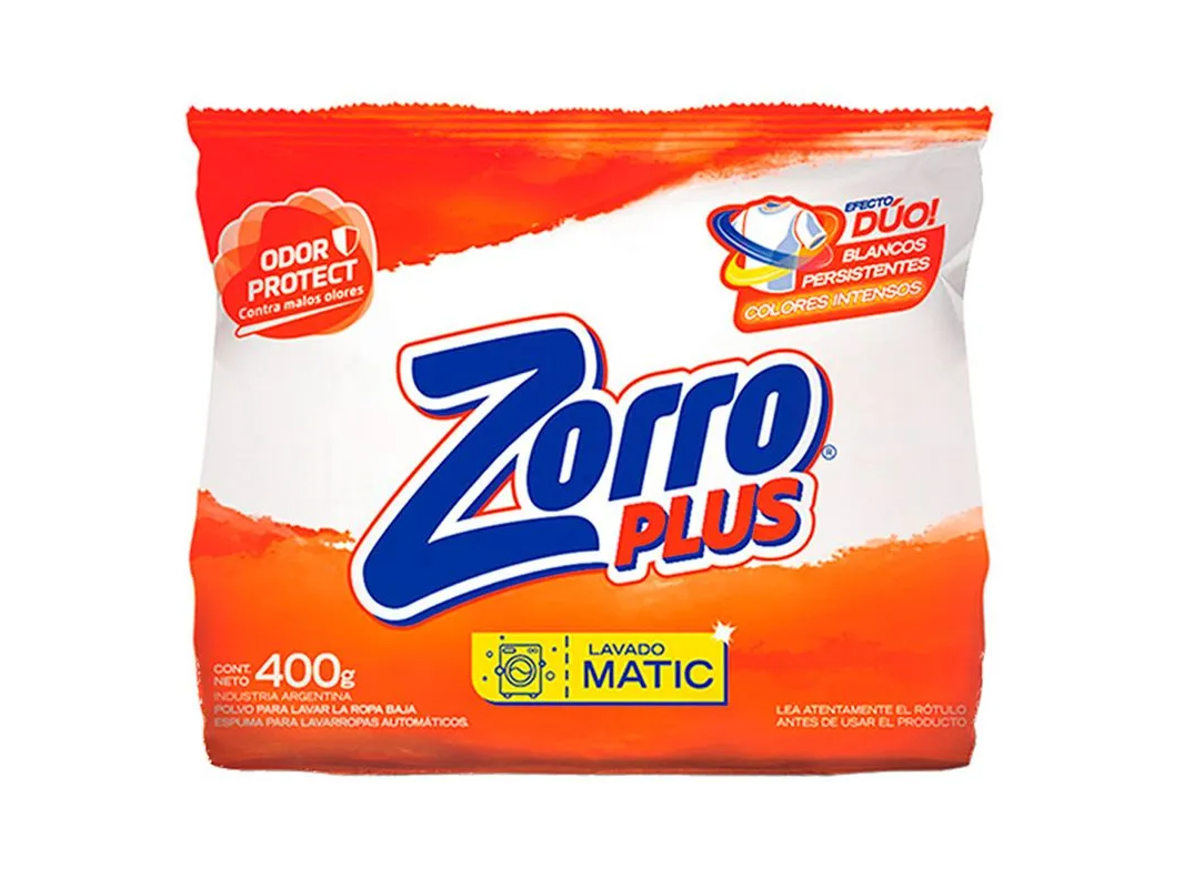 3 Unidades Zorro lavado mano 400gr.