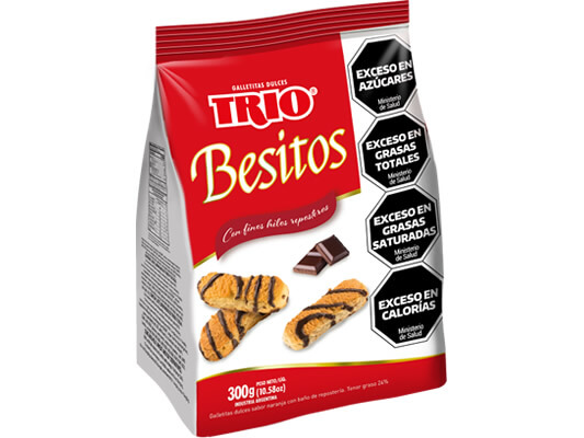 3 unidades Trio besitos 300gr