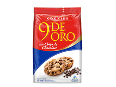 3 unidades 9 de oro chip chocolate