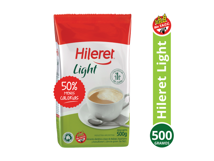 3 unidades Edulcorante hileret 500gr