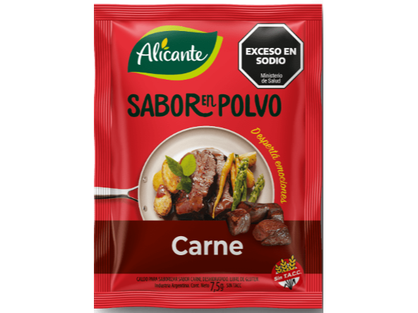 3 Unidades Caldo Saborizados Carne
